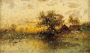 Walter Moras Seenlandschaft oil painting